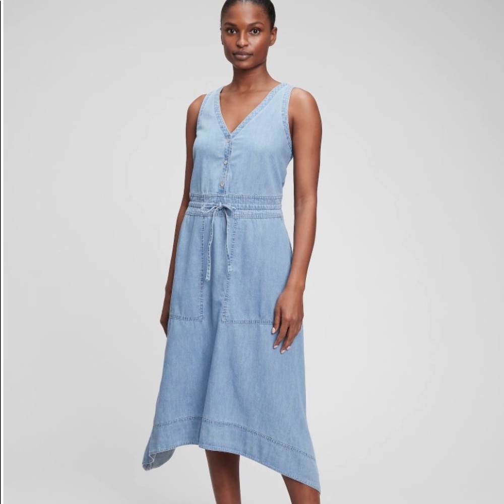 Gap Denim Dress size L Tall Brand New with Tags